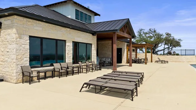 a view of outdoor space yard deck patio and outdoor seating