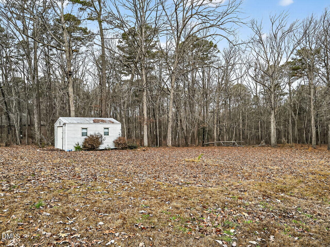 3113 Wild Forest Road Sanford, NC 27330 - Photo 30 of 32 a wooden house with trees in front of it