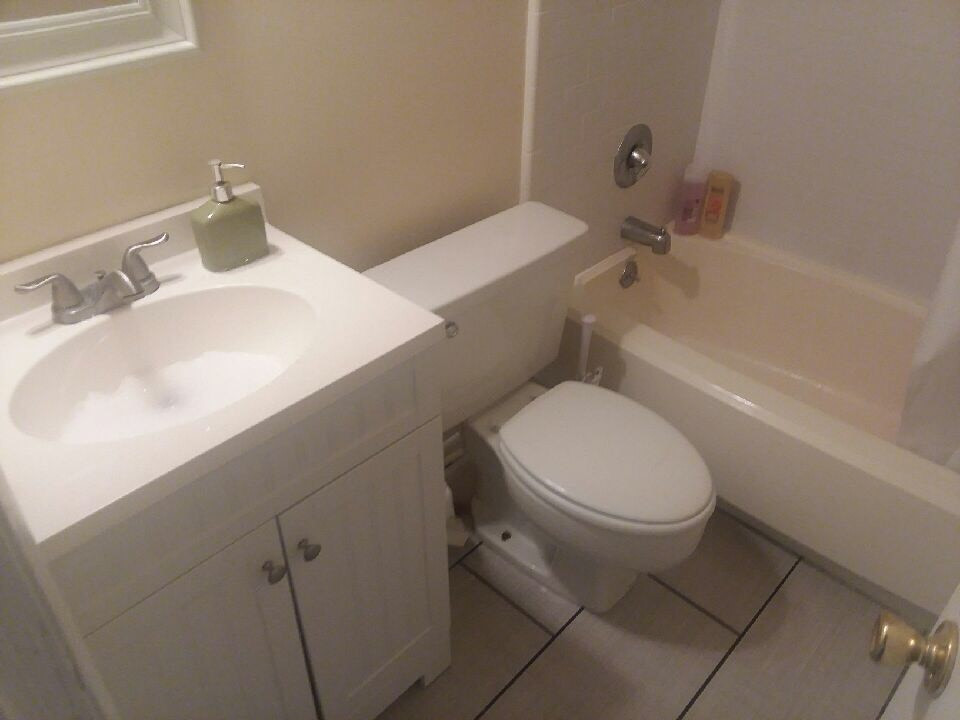 4514 North New Hope Road Raleigh, NC 27604 - Photo 6 of 11 a bathroom with a sink a toilet and bathtub