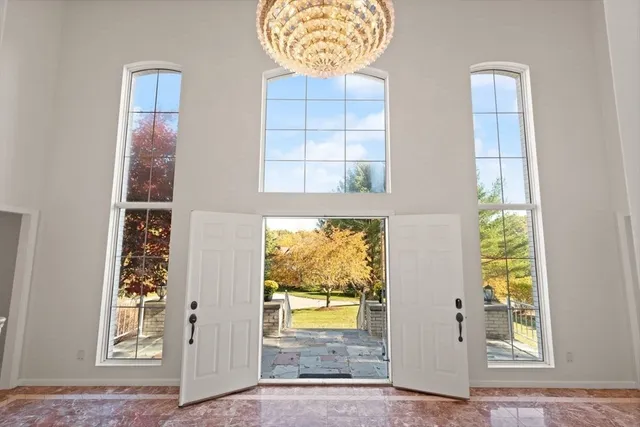 a view of front door