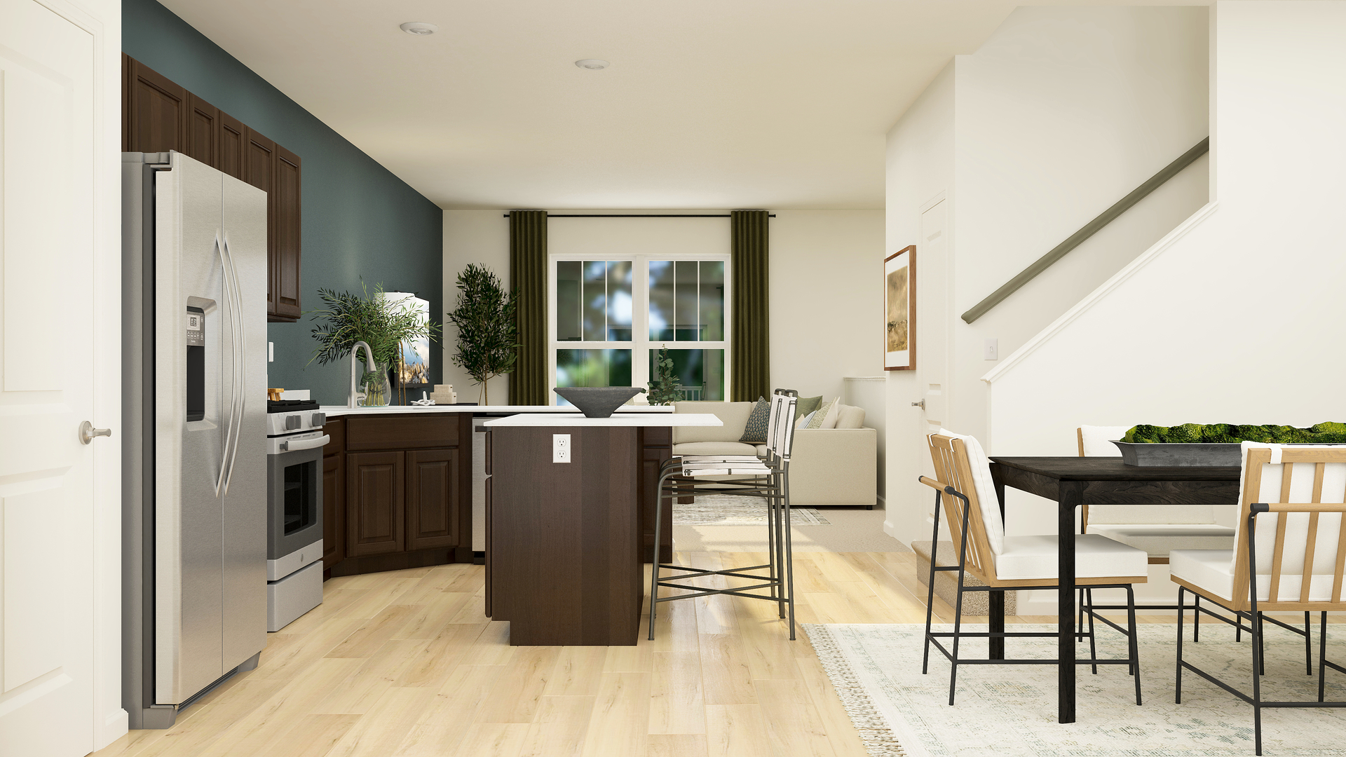 404 Red Oak Circle Volo, IL 60020 - Photo 6 of 23 a dining room with furniture and a floor to ceiling window