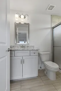 a room with furniture