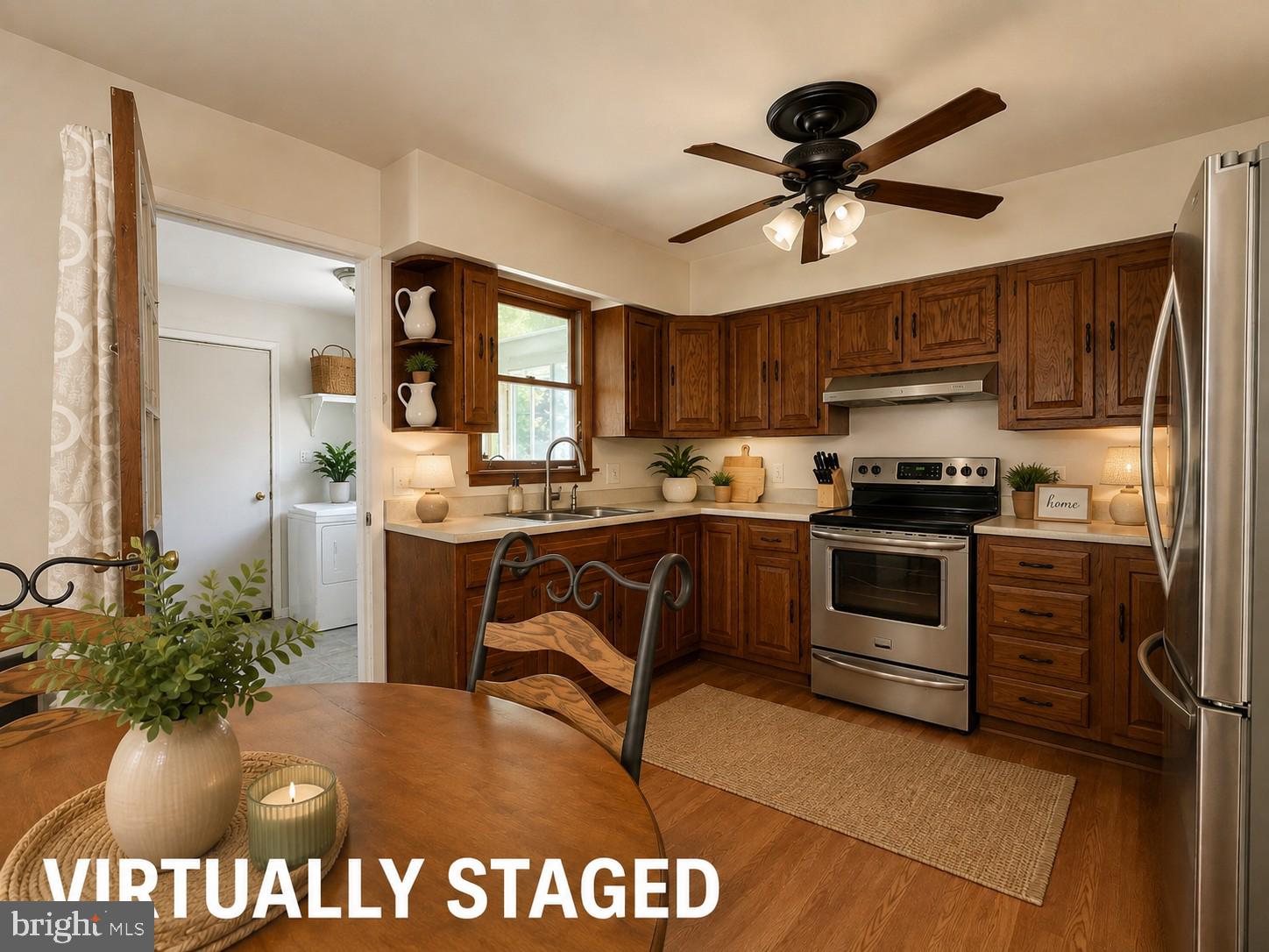 240 Round Top Road Chestertown, MD 21620 - Photo 11 of 30 Kitchen w/ rich wood tones - Virtually Staged