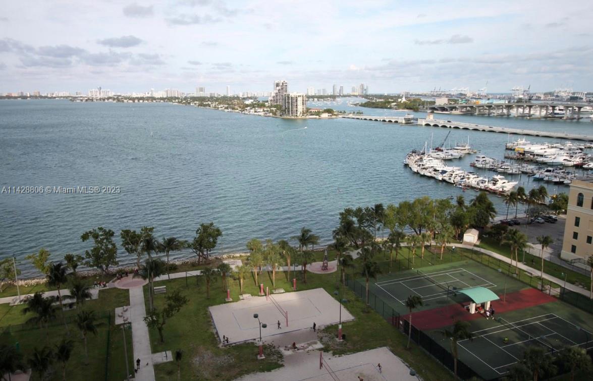 488 Northeast 18th Street, Unit 505 Miami, FL 33132 - Photo 18 of 35 an aerial view of a city with seating area