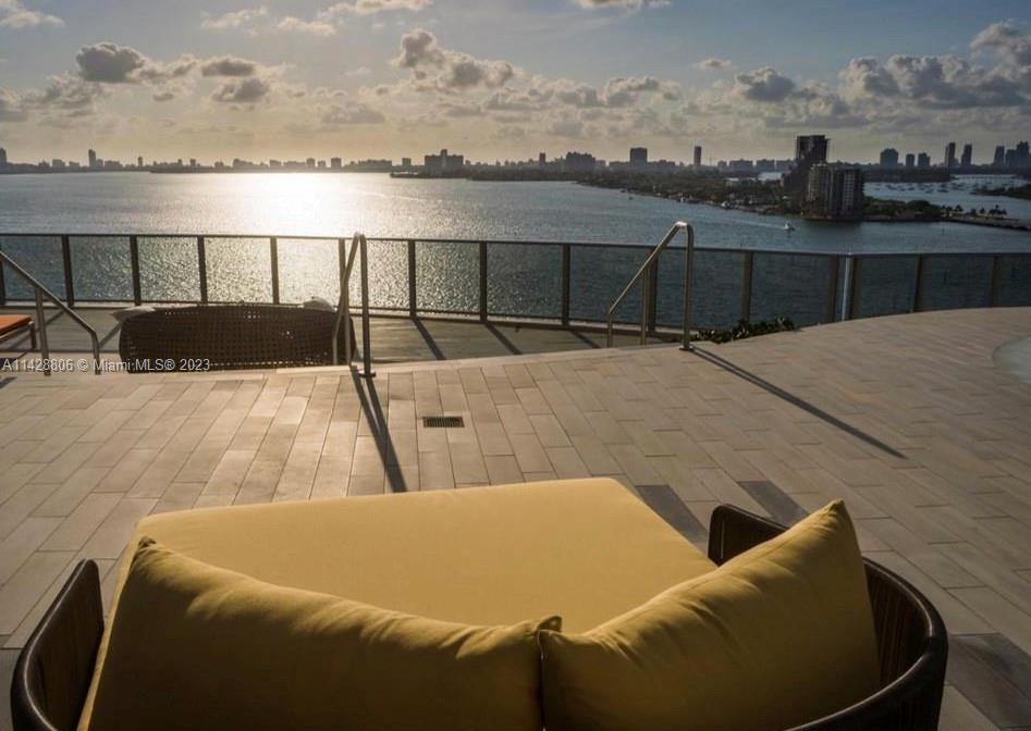 488 Northeast 18th Street, Unit 505 Miami, FL 33132 - Photo 33 of 35 a view of roof deck with furniture