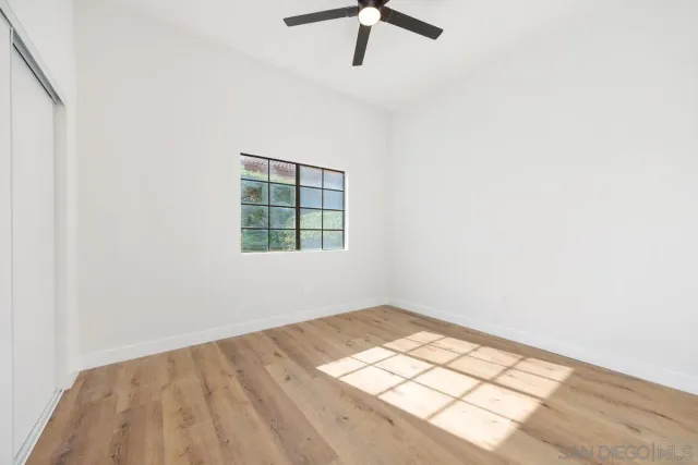 a view of an empty room