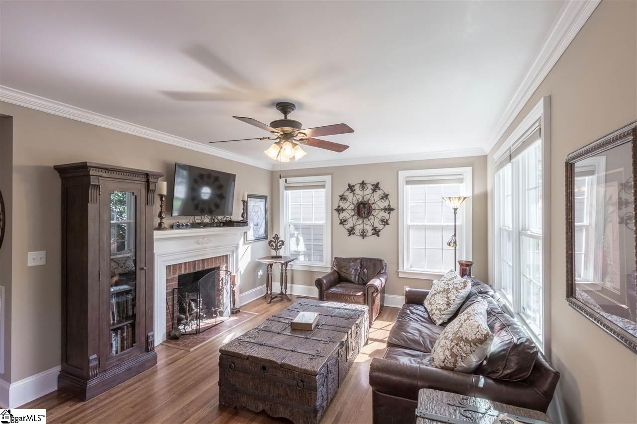 205 East Faris Road Greenville, SC 29605 - Photo 6 of 36 Cozy Gas Log Fireplace
