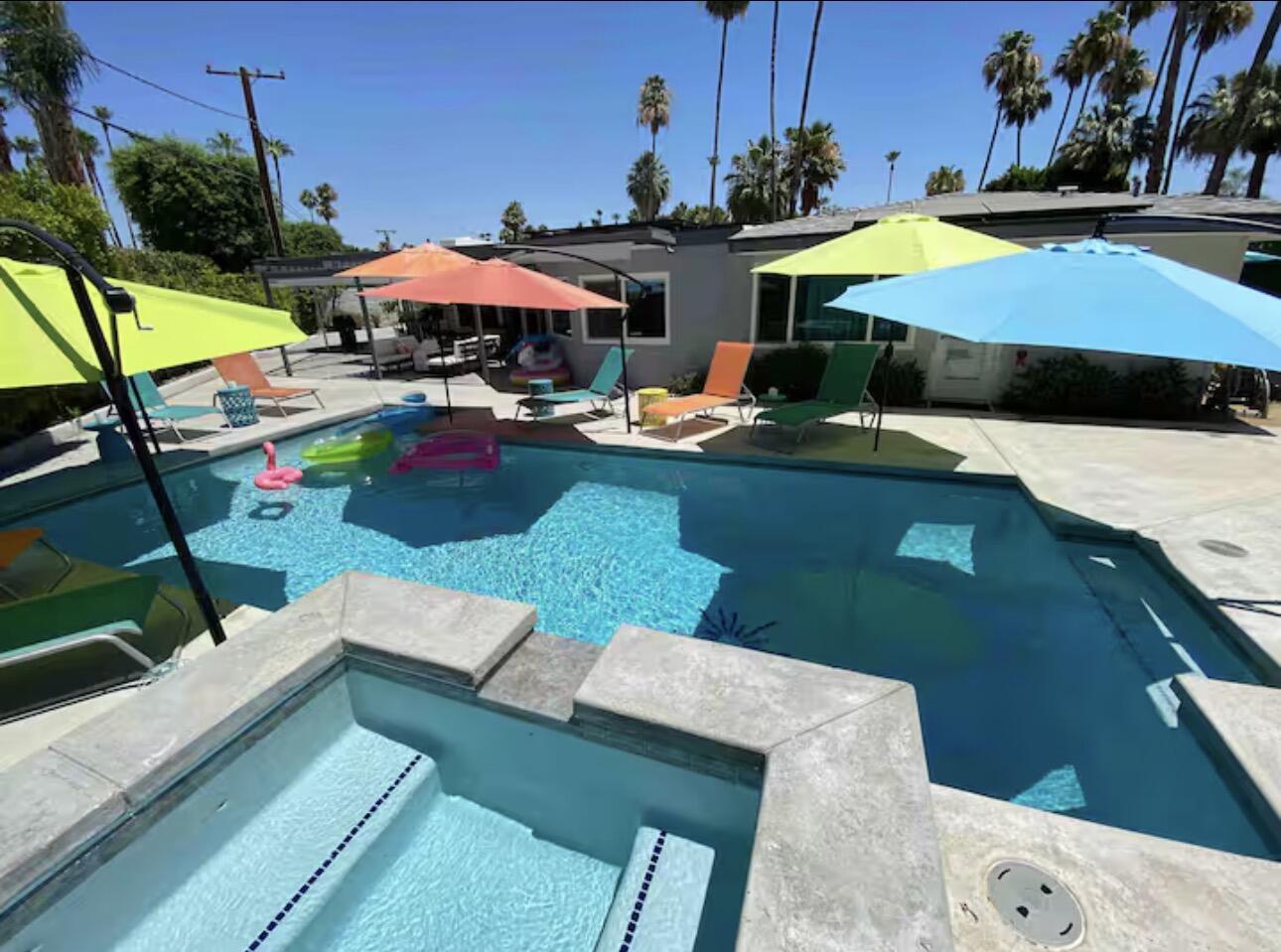 1375 South Calle Rolph Palm Springs, CA 92264 - Photo 19 of 19 a view of a swimming pool with a patio