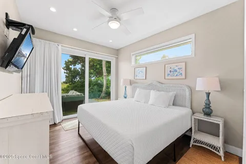 a view of a door and chair in the house