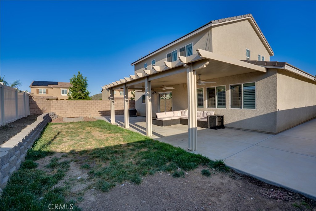 1328 Prosperity Place Hemet, CA 92543 - Photo 35 of 40 a view of a house with a backyard