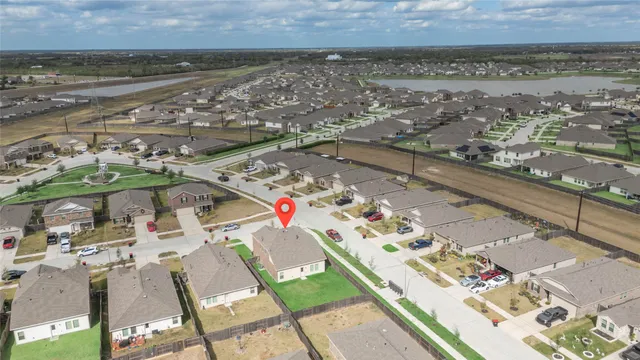 an aerial view of a city