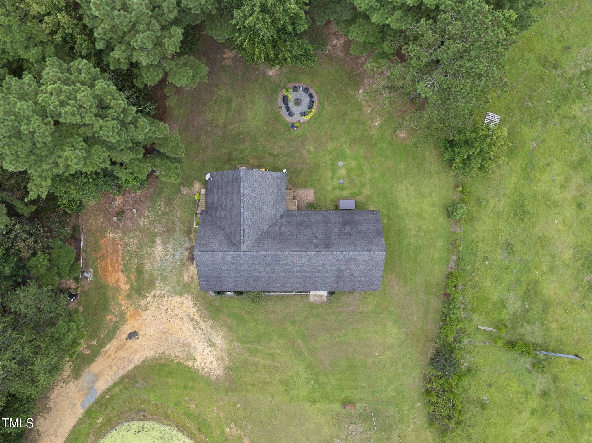 204 W Road Angier, NC 27501 - Photo 36 of 45 a aerial view of a house having yard
