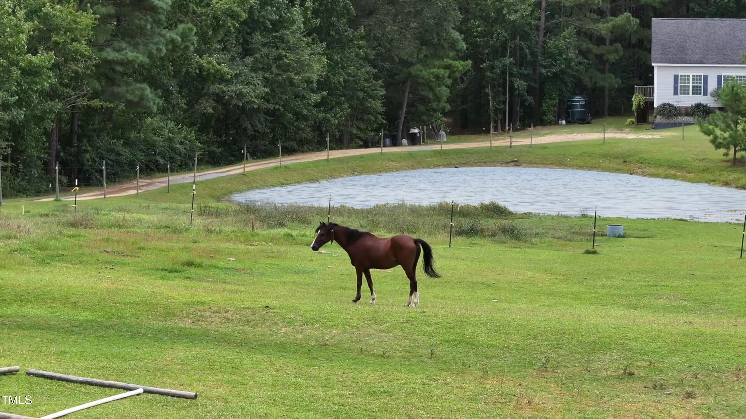 204 W Road Angier, NC 27501 - Photo 6 of 45 a view of a backyard with a small pool