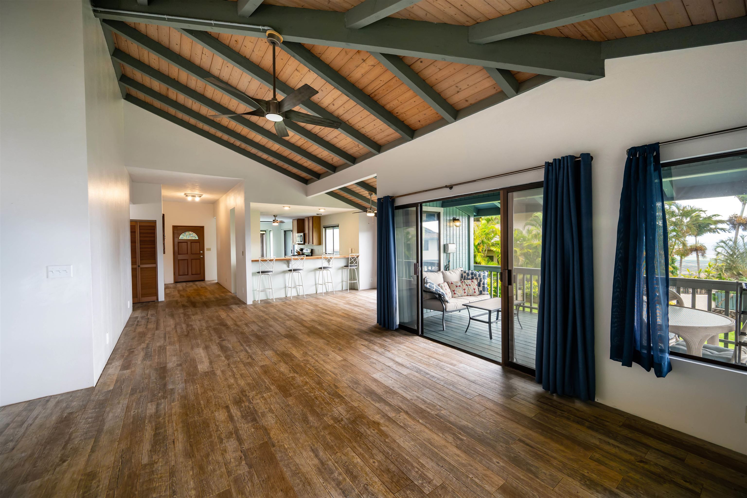 657 Mapuana Place Wailuku, HI 96793 - Photo 30 of 30 a view of hallway with wooden floor and chandelier