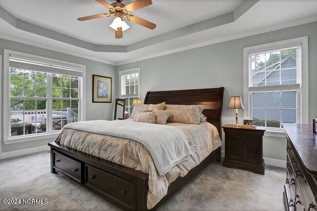 102 South Grist Mill Road Hampstead, NC 28443 - Photo 17 of 44 Primary bedroom is on first floor with trey ceiling