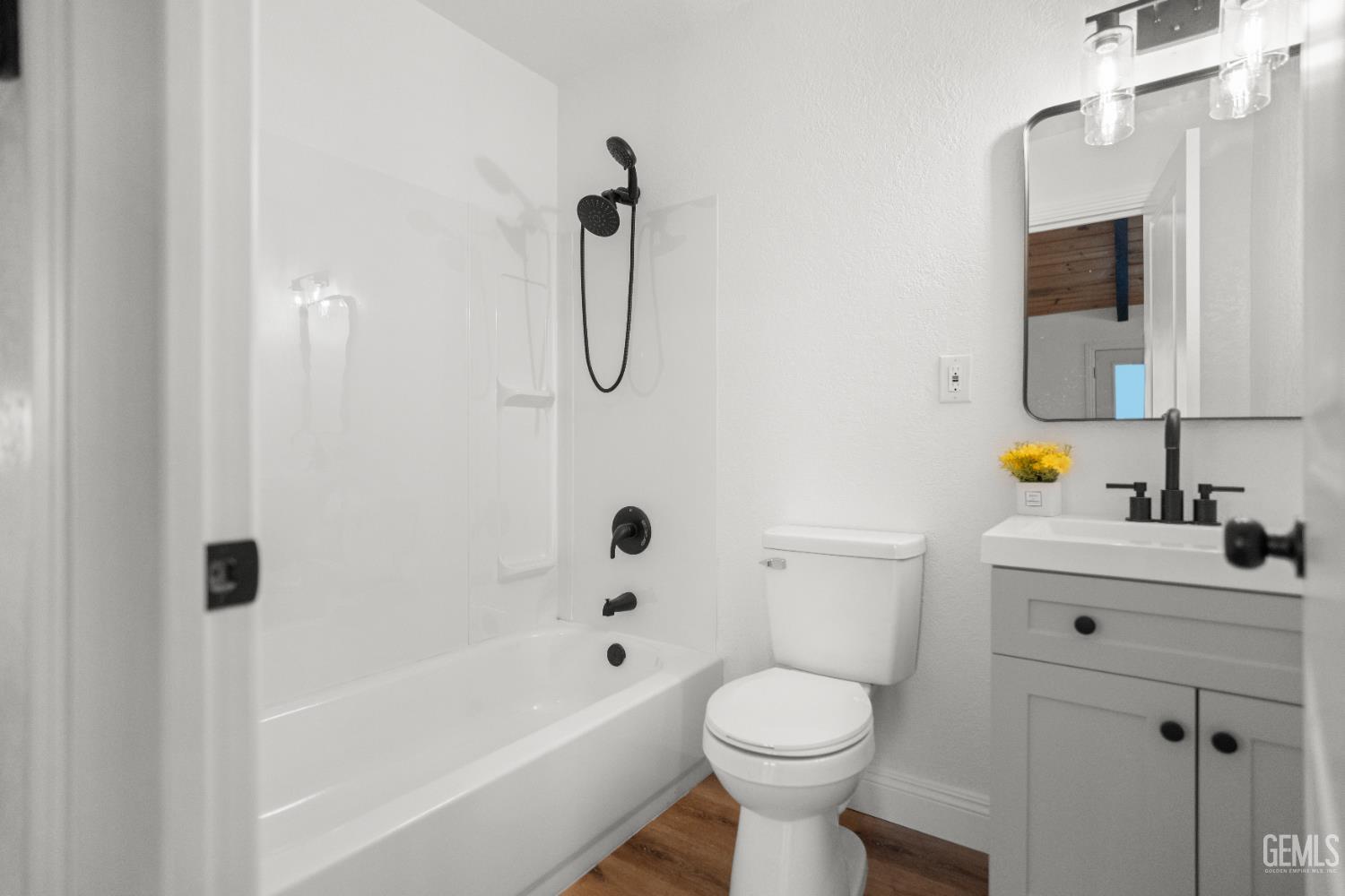 Undisclosed Address Tehachapi, CA 93561 - Photo 26 of 60 a bathroom with a sink toilet and shower