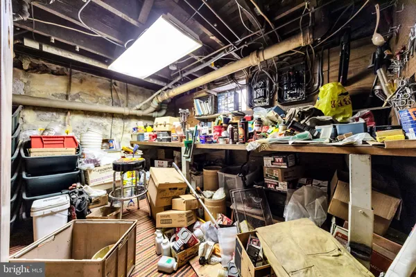 a view of storage and utility room