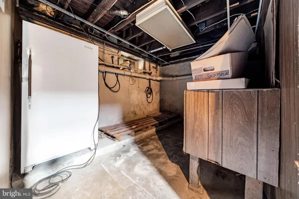 a view of storage and utility room