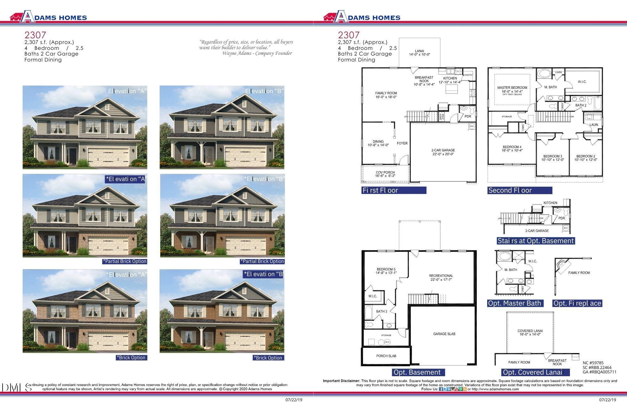 94 Decatur Drive Fuquay-Varina, NC 27526 - Photo 40 of 40 34 The 2307 Brochure and floor plan