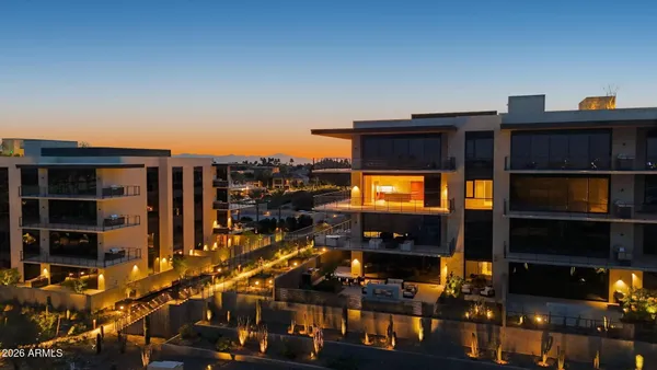 a view of a yard with palm tree