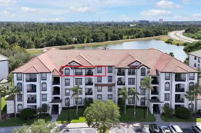 a aerial view of a house