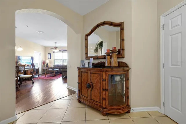 a view of living room and kitchen