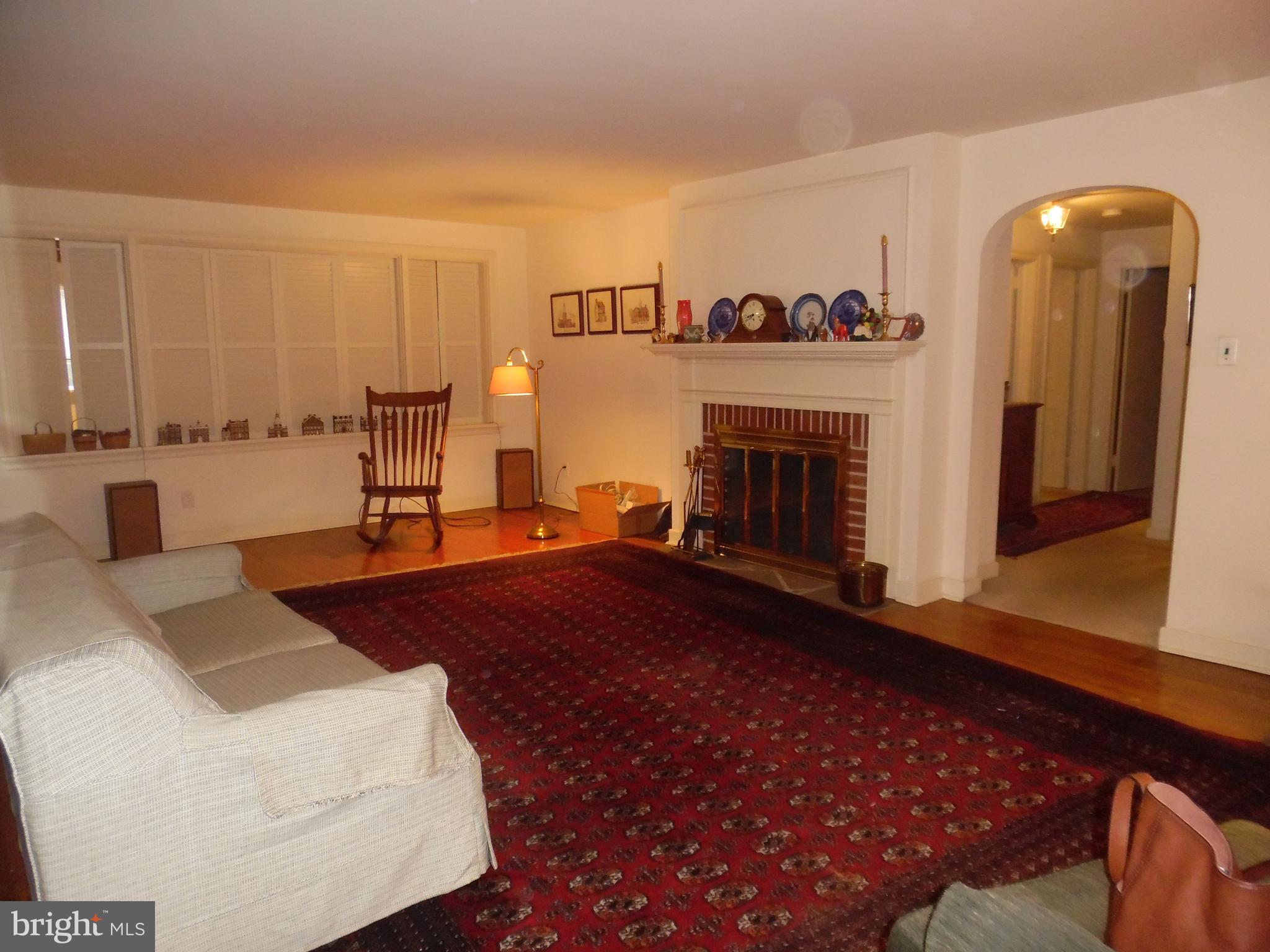 2700 Springfield Road Broomall, PA 19008 - Photo 4 of 25 Living Room with Fireplace