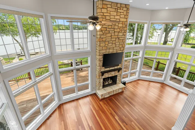 a view of livingroom with furniture window and wooden floor