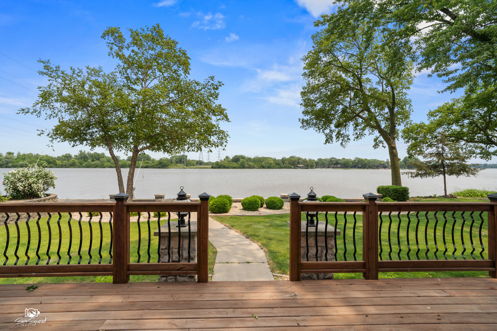 8043 Tamarack Lane Morris, IL 60450 - Photo 4 of 55 a view of wooden deck and lake