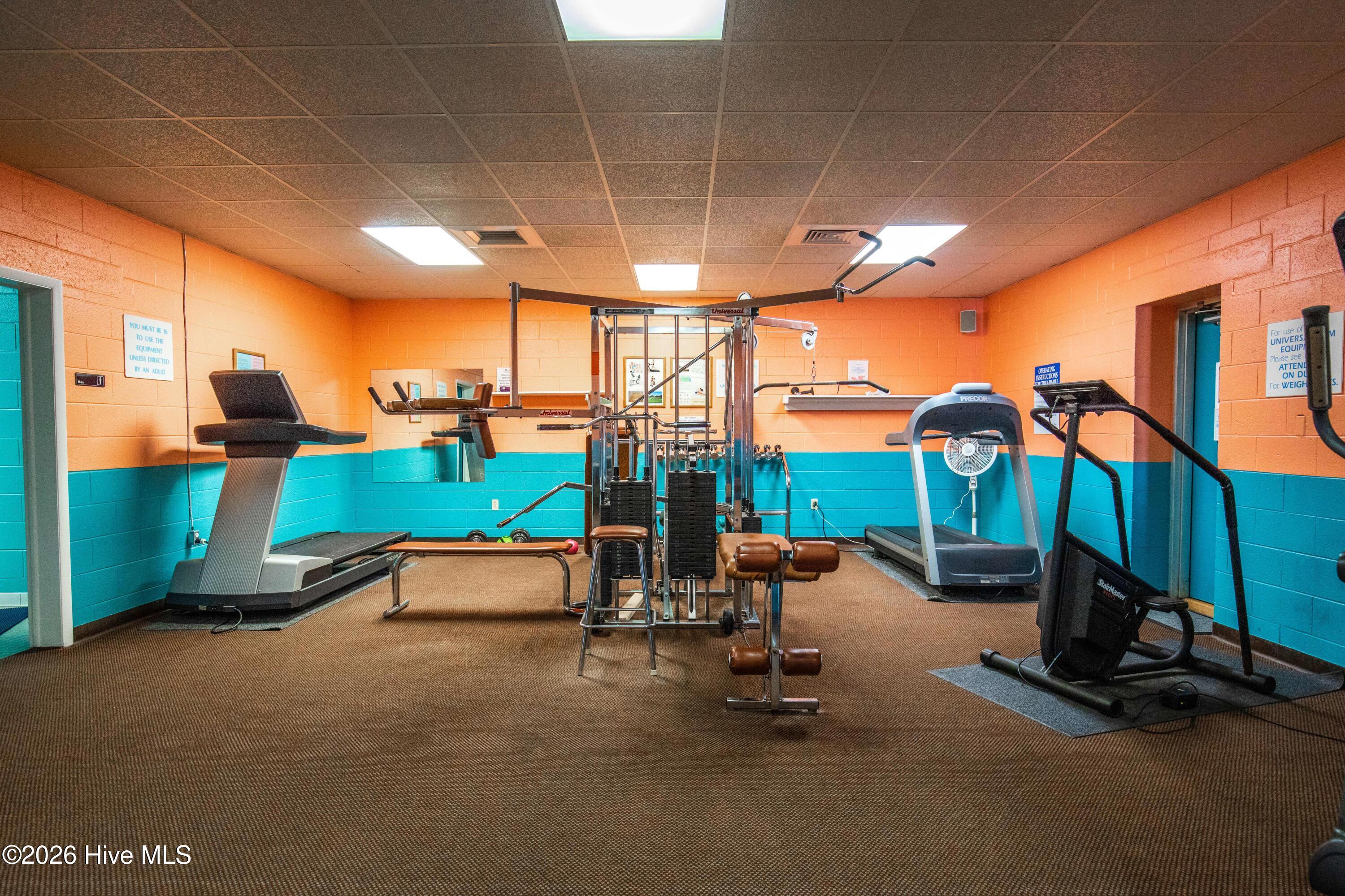 1505 Salter Path Road, Unit M Indian Beach, NC 28512 - Photo 38 of 62 Weight Room