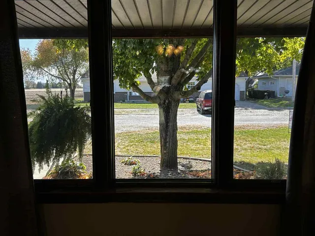 a room with furniture and a chandelier