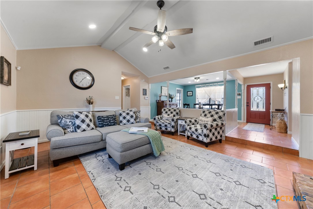 162 High Ridge Drive Bruceville, TX 76630 - Photo 8 of 35 a living room with furniture gym equipment and a view of living room