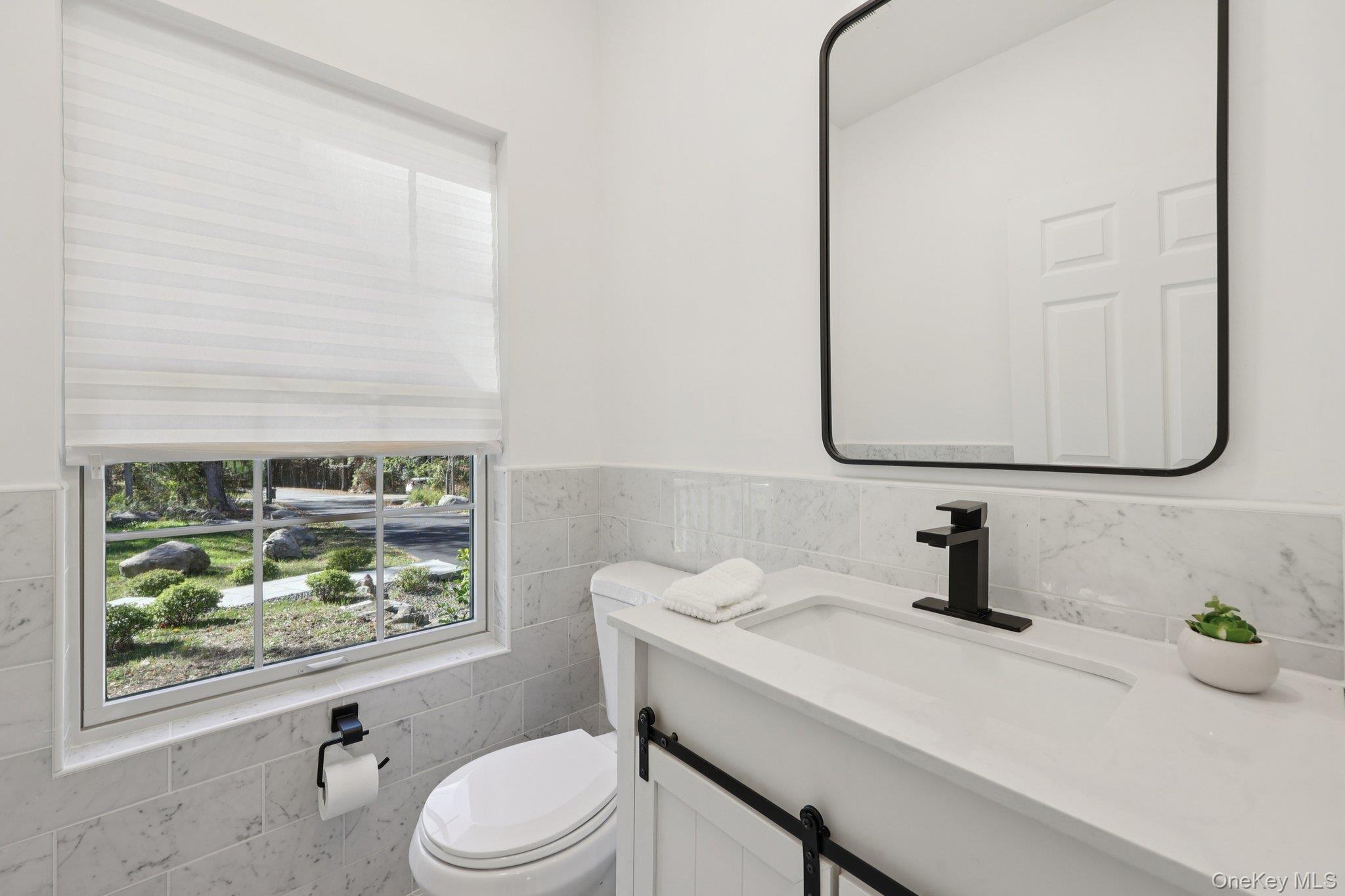 27 Oak Hill Road Monroe, NY 10950 - Photo 19 of 48 a bathroom with a sink vanity mirror and toilet