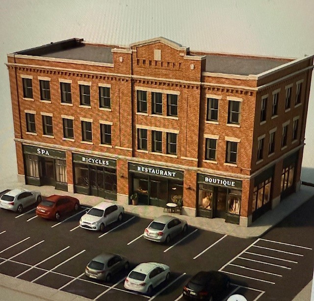 0 West North Broad Street Walhalla, SC 29691 - Photo 3 of 3 This AI RENDERING creates a visual of a versatile commercial space with storefront windows and convenient parking. Gives you an idea of the possible potential.