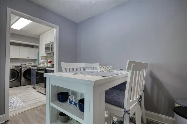 a view of kitchen and sink