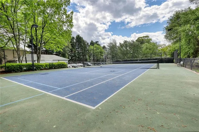 a view of a tennis court