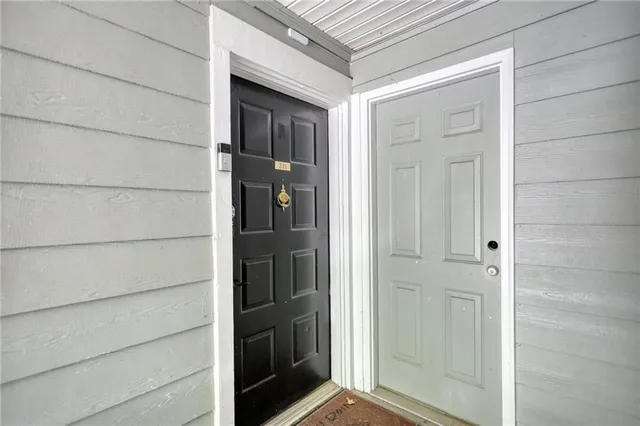 a view of front door