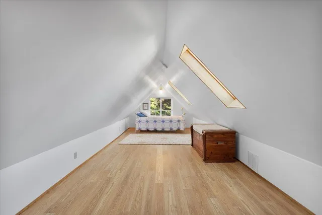 a view of a backyard with a garden