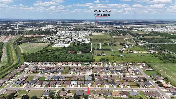 an aerial view of a city