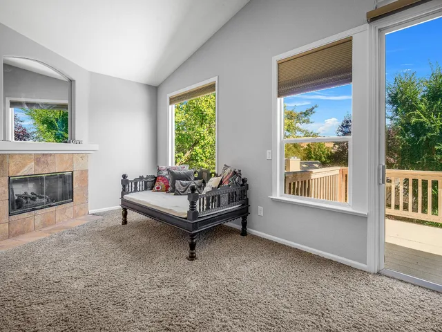 a bathroom with a tub and shower