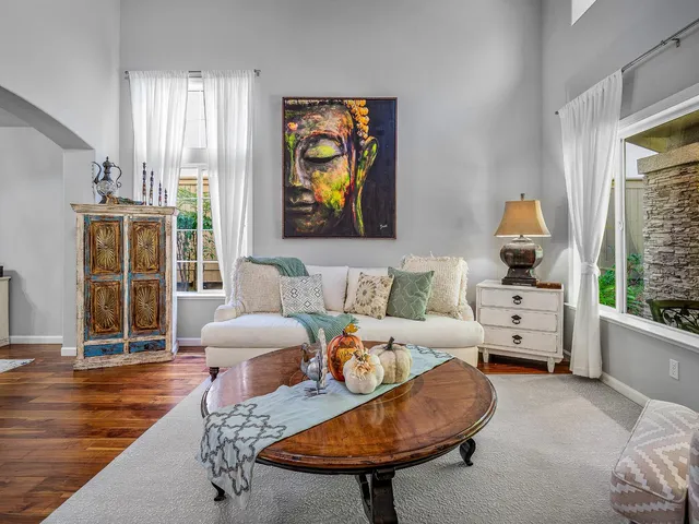 a view of a indoor swimming pool with a patio