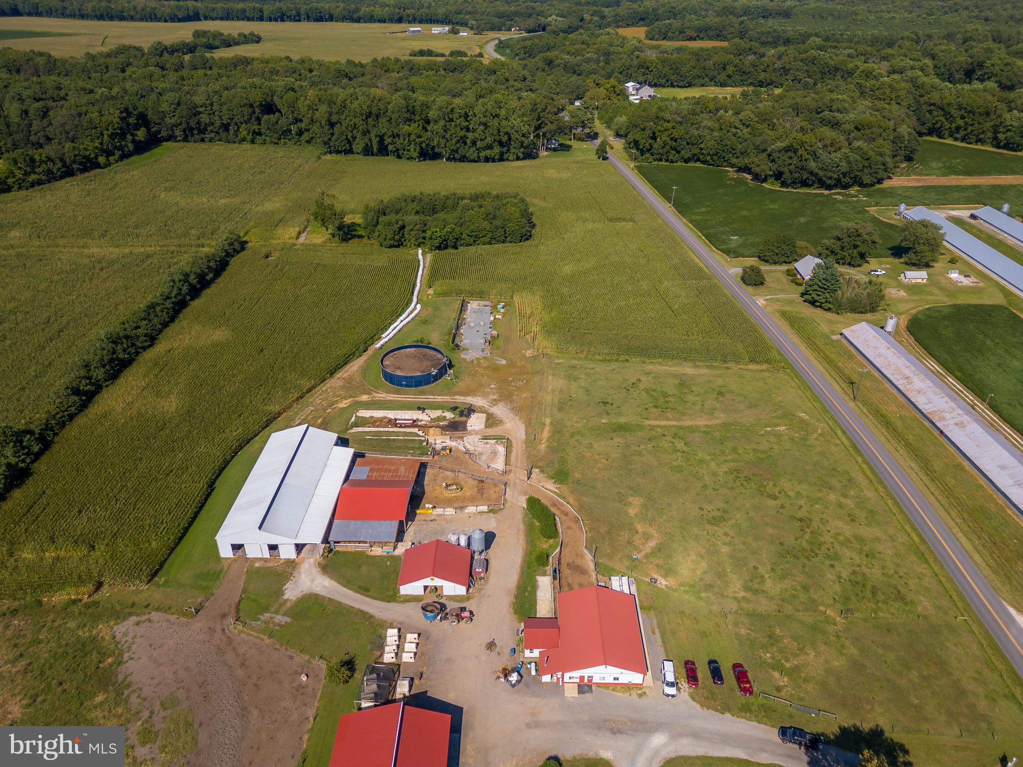 10380 Chapel Road Easton, MD 21601 - Photo 92 of 95 an aerial view of a house with a lake view