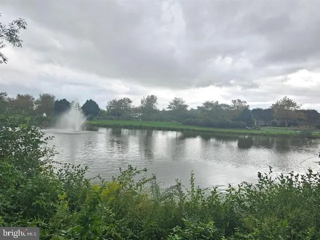an aerial view of a house with a yard and a garden