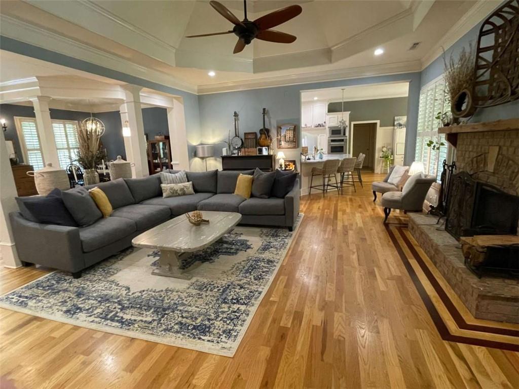 1531 Overlook Pass Road Monroe, GA 30655 - Photo 14 of 78 a living room with furniture and a fireplace