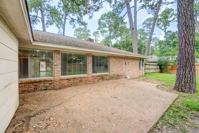 front view of house with a garden