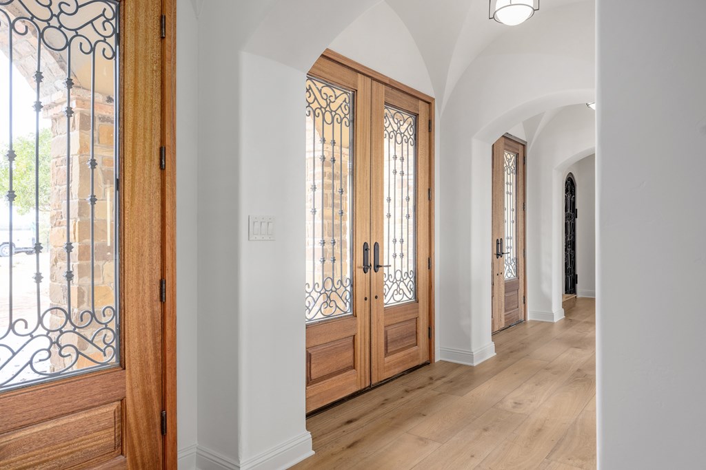 3613 Ranch View Court Kerrville, TX 78028 - Photo 5 of 41 a view of front door with wooden floor