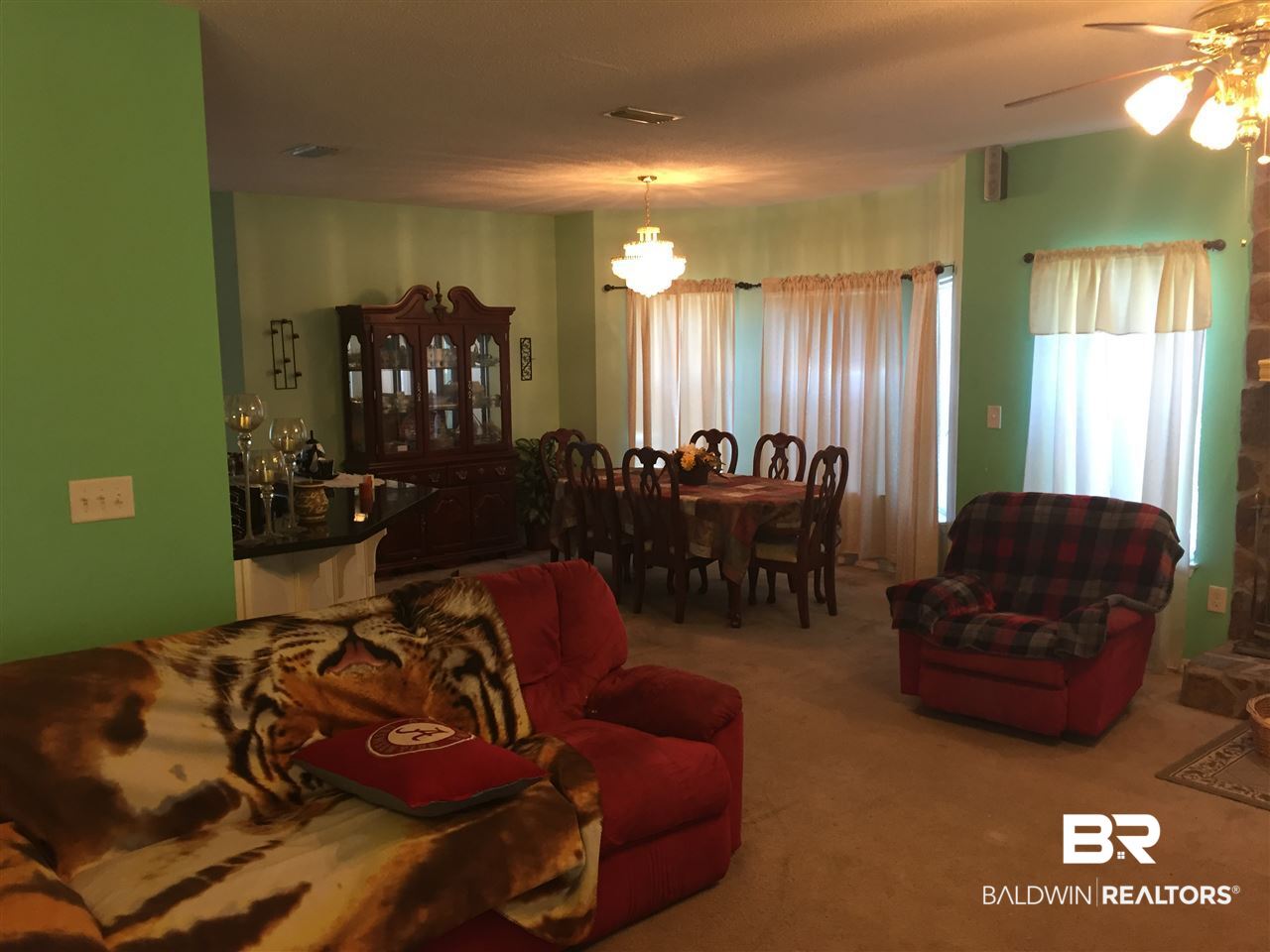 16621 Thompson Road Loxley, AL 36551 - Photo 6 of 29 Living Room & Dining Area