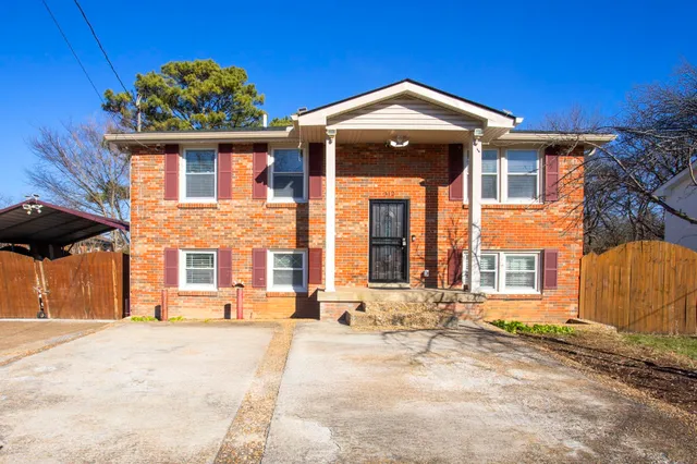 a front view of a house