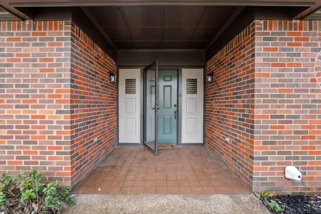 a view of front door of house