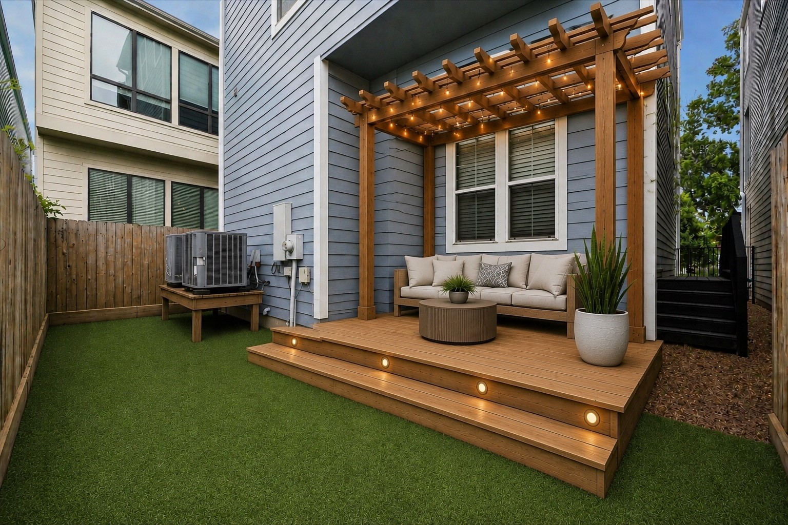 2416 Couch Street Houston, TX 77008 - Photo 6 of 34 a wooden bench sitting in front of a house